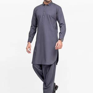 Shalwar Kameez pour hommes fabriqués en usine dernière conception vêtements d'été en coton respirant et abordable - Product Image 4