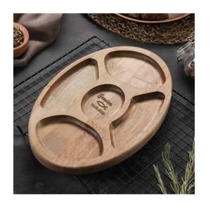 Ensemble de 4 plateaux de service à Pizza en bois de mangue naturel, Design personnalisé, plateau de service en bois fait à la main - Product Image 3