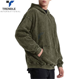 Sweat à capuche brodé oversize pour homme, hiver, vintage, coton, décontracté, tendance, ample, rétro, streetwear, coupe classique - Product Image 2