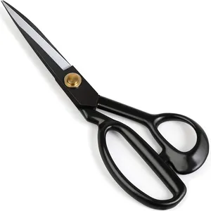 Best Quality Fabric Cutting Tailoring Scissors Black Color Made With Stainless Steel Wholesale Tailor Scissors