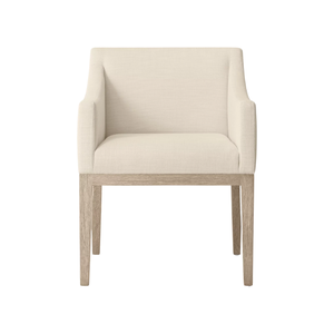 Sillón tapizado Silla de comedor con diseño curvo - Product Image 1