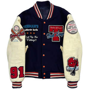 New Custom Baseball <b>Varsity</b> Letterman <b>Jacket</b> Anime Embroidered <b>Bomber</b> <b>Varsity</b> <b>Jackets</b> for <b>Men</b> <b>Men's</b> <b>Jackets</b> - Product Image 3