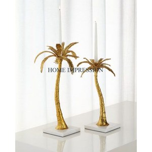 Palmier Conception Classique Or Couleur Bougeoirs Exclusif Qualité Décoration De Table Bougeoir Pour Hôtels D'intérieur - Product Image 4