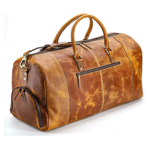 Bolsa de Viaje de Piel Lavada al Agua de Alta Densidad y Duradera, Nueva Moda, Unisex, para Gimnasio, Viajes, Almacenamiento, al Aire Libre, Venta al por Mayor - Product Image 3