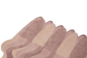 Offre Spéciale 2025 – Tapis Indien Beige Tufté à la Main, à Poils Longs Irréguliers en Latex, Épais et Antidérapant, Design Unique pour la Décoration du Salon - Product Image 3