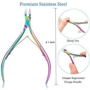 Coupe-ongles professionnel en acier inoxydable, tranchant, portable, à large ouverture, lame droite haute, pour les soins des ongles des doigts et des orteils, manucure - Product Image 2