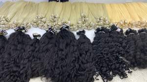 Extensiones de cinta ondulada de cabello virgen vietnamita (máquina de ondas naturales de 30 pulgadas, trama doble, todos los colores adecuados) - Product Image 5