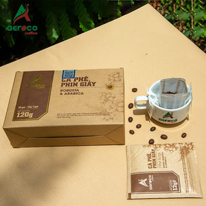 Tự Nhiên Ngọt Ngào Và Thơm Kết Thúc 100% Chính Hãng Giấy Brew Cà Phê 120G Lọc Pouch Hộp Pha Trộn Arabica & Robusta Cao Nhà Sản Xuất - Product Image 4