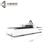 Máquina de Corte Láser de Fibra CNC de 3 Ejes Dahang 3000W con Riel Guía HIWIN, Refrigeración por Agua, para Acero Inoxidable, Latón y Metal, Compatible con AI/PLT/DXF