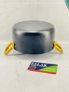 Olla de cazuela de metal negro elegante con asas doradas Cocina de lujo y comedor Sopa y olla de stock de Falak World Export - Product Image 4