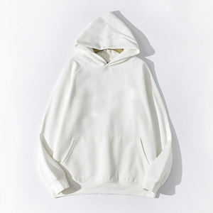 Sweat-shirt à capuche surdimensionné pour homme, couleur et logo personnalisés, couleur unie, 100% coton, automne, pour impression - Product Image 3