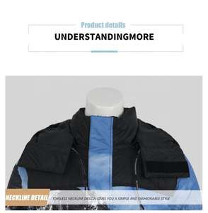 Chaquetas y abrigos para hombre Abrigos de invierno con capucha Chaqueta acolchada sublimada personalizada Chaquetas acolchadas personalizadas Unisex - Product Image 3