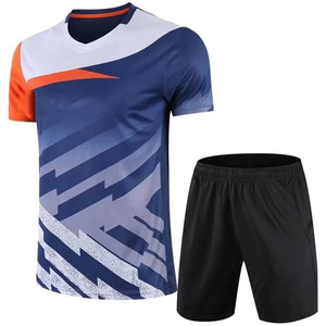 Ropa de tenis de alta calidad, camiseta de tenis de secado rápido para hombre y pantalones cortos, uniforme de tenis ligero y cómodo transpirable - Product Image 1