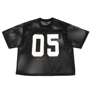Vente de gros T-shirt de style maillot de football à manches courtes en maille contrastée pour hommes maillot de sport en maille respirante personnalisable - Product Image 5