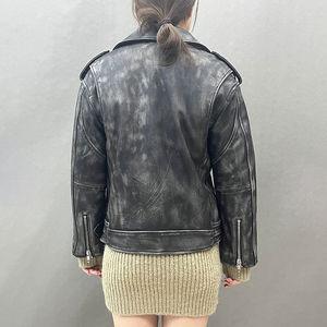 Best Selling Women's <b>Brown</b> genuine Leather Jacket Quality Custom Motorbike Coat Breathable and Windproof Most Popular for Ladies - Product Image 4