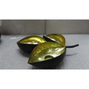 Double Bowl Iron T-light holder Premium Quality Designer T-lite Holder Modern Decorative <b>Tealight</b> <b>Candle</b> Holder - Product Image 5