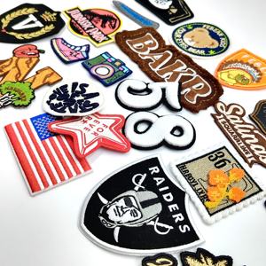 Custom Artwork Embroidery <b>Patches</b> for T-Shirts Hats Clothing-Chenille Fabric Sew-On Applique Heart Design Mens/Womens DIY Decor - Product Image 4