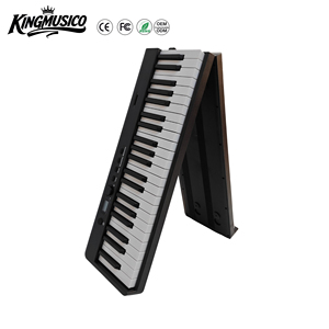 Piano numérique multifonctionnel portable 88 touches fabriqué en usine – Clavier numérique chinois noir/blanc - Product Image 4