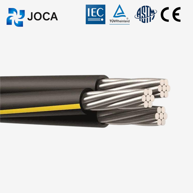 Power Cables ABC Low Voltage 1kV Aerial Bundled Cable IP65 Aluminum XLPE PVC Overhead Rural Industrial Construction