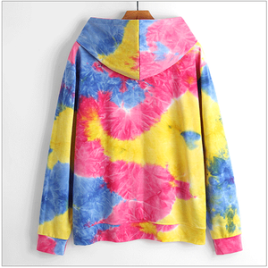 La mejor calidad Nuevos hombres Alta calidad Poliéster Algodón Impresión digital logo Tie Dye Sudadera con capucha Imprimir Diseño personalizado Sudadera con capucha para hombres - Product Image 4