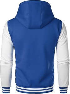 HOOD CREW Veste de sport décontractée pour hommes Varsity Hooded Letterman Brodé Design Tie Dye Pocket Pull Style Winter - Product Image 6