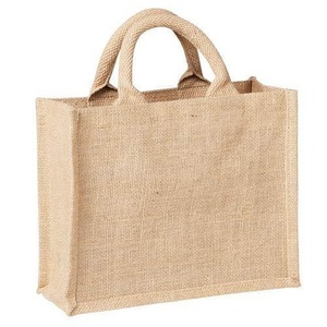 Wholesale Reusable Natural Jute Bags 100% Gunny Material for Sugar Coffee <b>Rice</b> Packing with Tote Sealing Handle - Product Image 1
