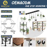 Support de plantes en fer à 8 niveaux en forme d'arbre, avec revêtement en poudre, pour intérieur/extérieur, étagère d'angle haute, décoration pour salon, patio, balcon, jardin