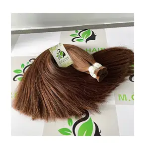Top Kwaliteit Groothandel 100% Natuurlijke Bruine Vietnamese Menselijk Leverancier Hair Raw Virgin Bulk In Haarverlenging