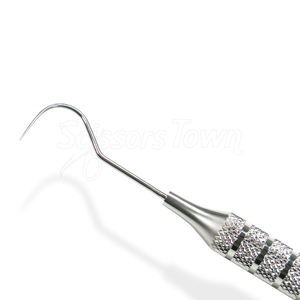 เครื่องมือทันตกรรมสแตนเลสปลายแหลมคู่สำหรับการตรวจหาฟันผุและคราบจุลินทรีย์ในฟัน - Product Image 6