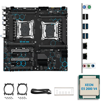 MACHINIST X99 MD8 Dual CPU dengan Xeon E5 2680 V4, DDR4 8 Slot, Workstation Server AI Biaya Rendah untuk Rendering dan Komputasi Multi-Tugas