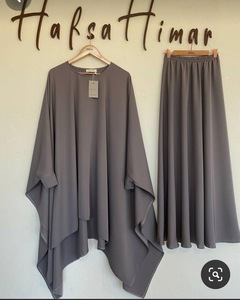 Contemporary Modest Winter 2-Piece Co-Ord Sets 2024 Collection Sleek Minimalist Designs Warm Comfortable <b>Silk</b> <b>Viscose</b> High - Product Image 6