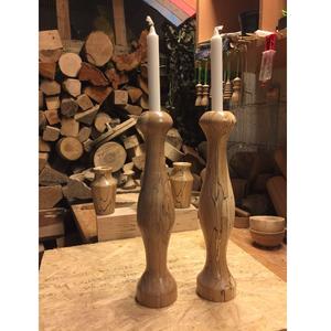 Support de bougie en bois fait main écologique pour la décoration de Noël à la maison avec une finition artisanale de qualité supérieure et une texture naturelle - Product Image 1