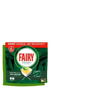 Tablettes lave-vaisselle Fairy All-In-1 en vrac, 132 tablettes, citron - Product Image 1