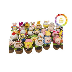 Jouet en peluche animaux en peluche au crochet fait à la main poupée tricotée douce fil écologique cadeau pour enfants personnalisé amigurumi fournisseur en gros - Product Image 3