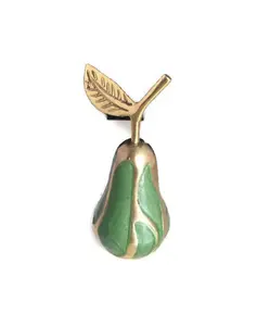 Paperweight New Pear Design Brass Paperweight in two tone finish new brass paperweight for table new ornaments in new style