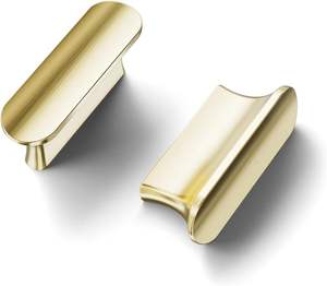 มือจับประตูไม้และทองเหลือง ดีไซน์หรูหรา งานฝีมือระดับพรีเมียม อุปกรณ์ตกแต่งที่สง่างาม - Product Image 2