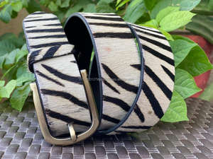 Cinturón de piel auténtica con relieve, informal, Vintage - Product Image 3