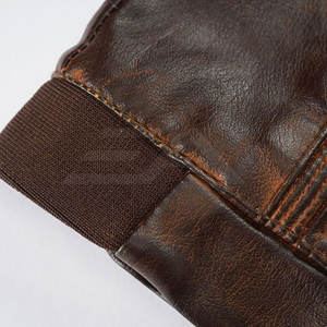 Chaqueta de Cuero de Color Sólido con Cuello Alto y Logotipo Frontal, Chaqueta de Invierno para Hombre, Alta Calidad a Bajo Precio, Fabricante de Pakistán - Product Image 5