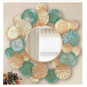 Espejos de pared de metal de hierro de nuevo diseño utilizados para sala de estar y habitación de invitados, espejos de pared decorativos de tamaño personalizado - Product Image 4