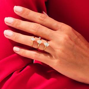 Bague en argent sterling 925 plaqué or excellente qualité certifiée GRA en forme de poire Moissanite originale en pierre précieuse faite à la main - Product Image 3