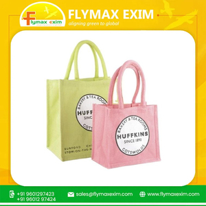 ถุงผ้าปอสำหรับใส่อาหารกลางวันทำจากปอกระเจาธรรมชาติเป็นมิตรกับสิ่งแวดล้อมใช้ซ้ำได้ - Product Image 4