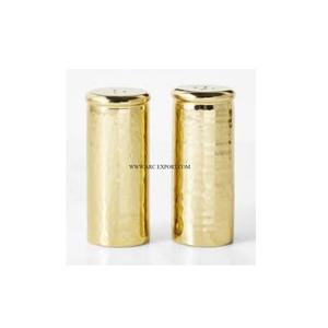 Mesa de oro pulido de lujo Sal y pimienta Diseño de tendencia Metal Latón Uso en el hogar y la cocina Sal y pimienta en La India - Product Image 1