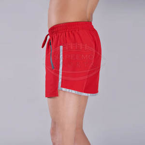 Shorts de course décontractés respirants pour hommes, technologie de séchage rapide, taille à cordon de serrage, matière coton/polyester, haute performance, usage quotidien - Product Image 5