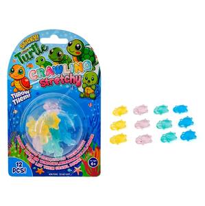 4 Stili di Giocattoli Adesivi Colorati, Animali Morbidi <span class=keywords><strong>Squishy</strong></span>: Tartaruga, Dinosauro, Cucciolo, Animali Marini, Mini Giocattoli Adesivi in TPR - Product Image 1