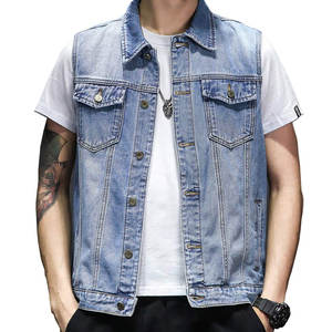 Hecho en alta calidad Último diseño Hombres Jeans Chaleco Uso al aire libre Hombres Jeans Chaleco Por Player Styles - Product Image 1