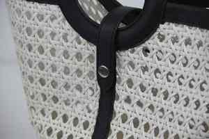 Bolso de verano ecológico de Vietnam para mujer, Mimbre minimalista a la moda con dos asas/correas, nuevo estilo, regalo de compras - Product Image 2