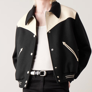 แจ็กเก็ตขนสัตว์ฤดูหนาวของผู้ชายสไตล์เท่ๆพร้อมกระเป๋าหนังดีไซน์ใหม่สำหรับผู้ชาย - Product Image 2