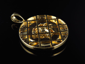 Hip Hop de lujo S925 plata Iced Out Moissanite diamante redondo Hip Hop joyería colgante para hombres - Product Image 3