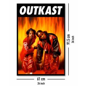 Affiche moderne Outkast avec cadre noir pour décoration murale - Product Image 3