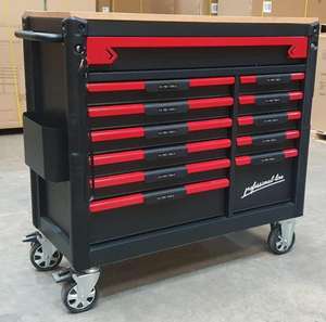 Workshop 32 Four Tier Aluminum Eco-Friendly Compact Roll Cart Flat Black <b>Tool</b> Cabinets Best Price - Product Image 1